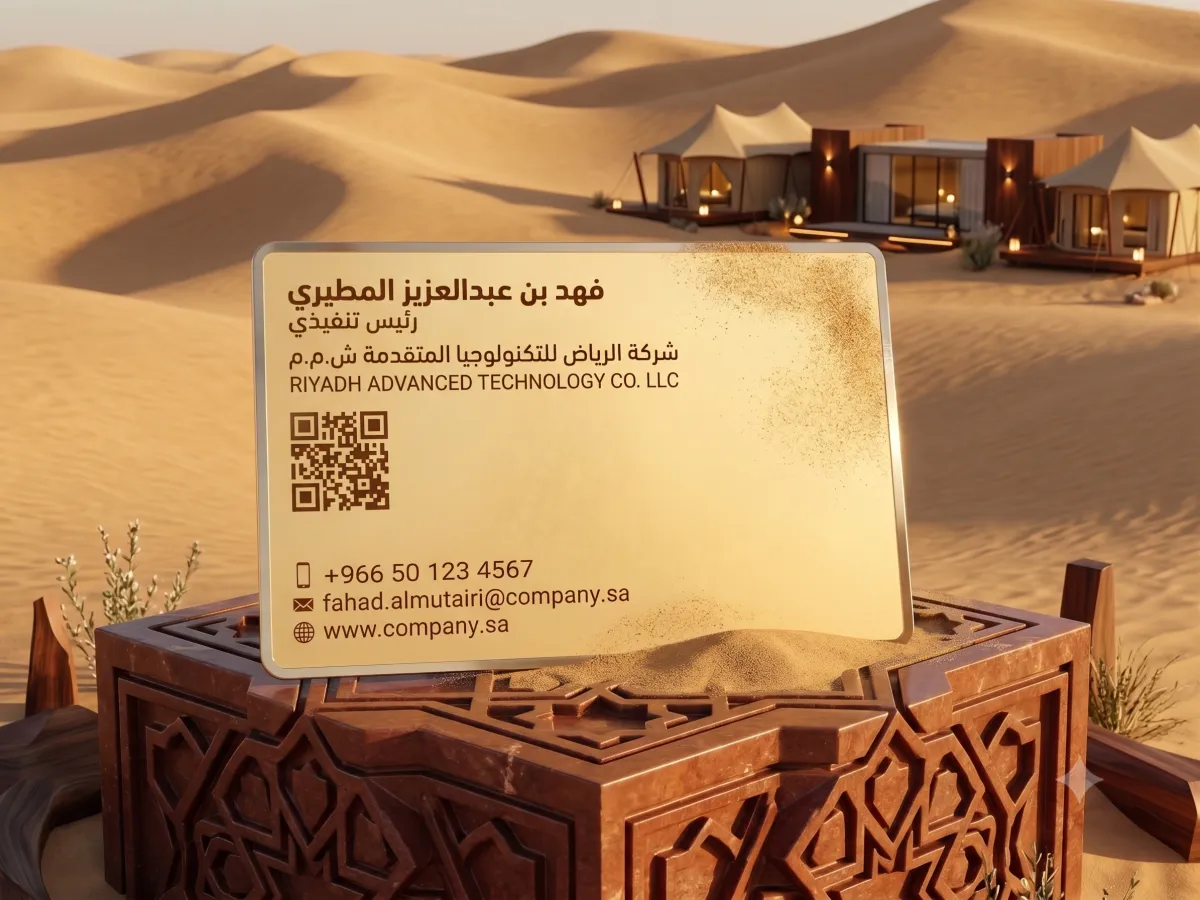 بطاقة مطلية بالذهب عيار 22 قيراط
